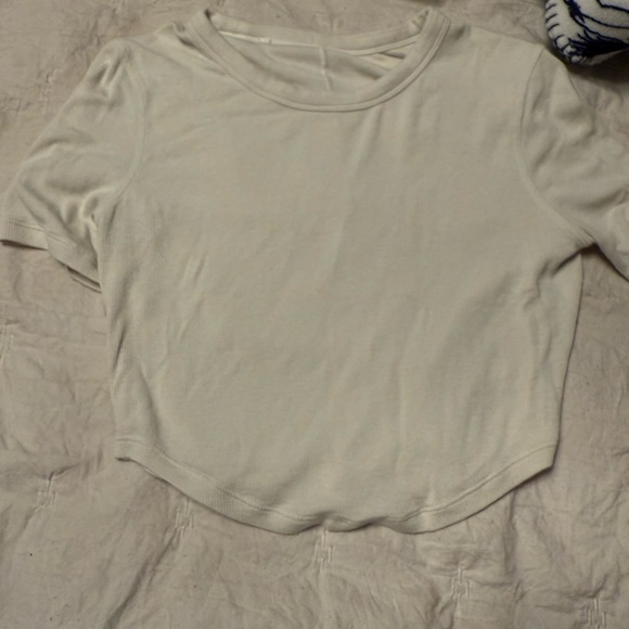 lululemon athletica Tops - Wundermost Ultra-Soft Nulu Crewneck Cropped T-Shirt